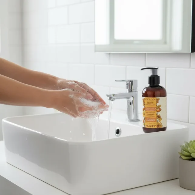 Regalo Navideño Nordin Crema Suavizante para manos y cuerpo con  Aloe Vera aroma a "Éxtasis"+ Jabón Líquido Calendula y Manzanilla - Imagen 3